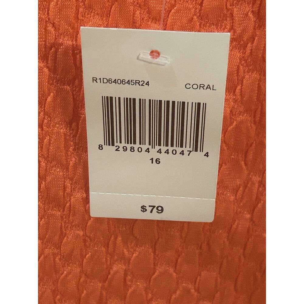 NWT Rabbit Rabbit Rabbit Coral/Orange Dress size 16 - Picture 3 of 4